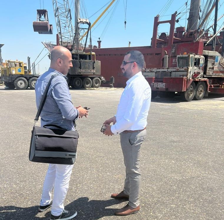 El-kenany Group Ukraine corn ship in Damietta port